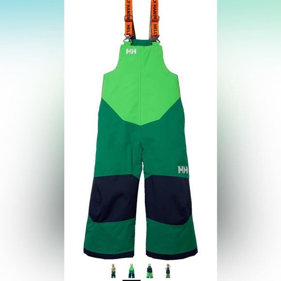 Helly Hansen Other - NWT Helly-Hansen Kids Unisex Rider 2 Insulated Snow Bib Size 3 Green